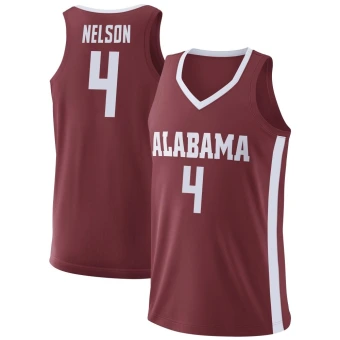 Men's Alabama Crimson Tide Grant Nelson Basketball Jersey - Replica Crimson