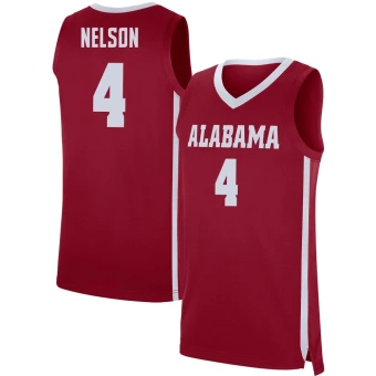 Men's Alabama Crimson Tide Grant Nelson Basketball Jersey - Replica Crimson