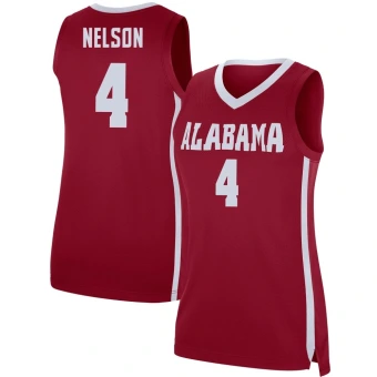 Women's Alabama Crimson Tide Grant Nelson Basketball Jersey - Replica Crimson