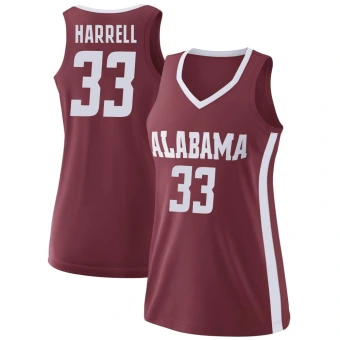 Women's Alabama Crimson Tide Ward Harrell Basketball Jersey - Replica Crimson